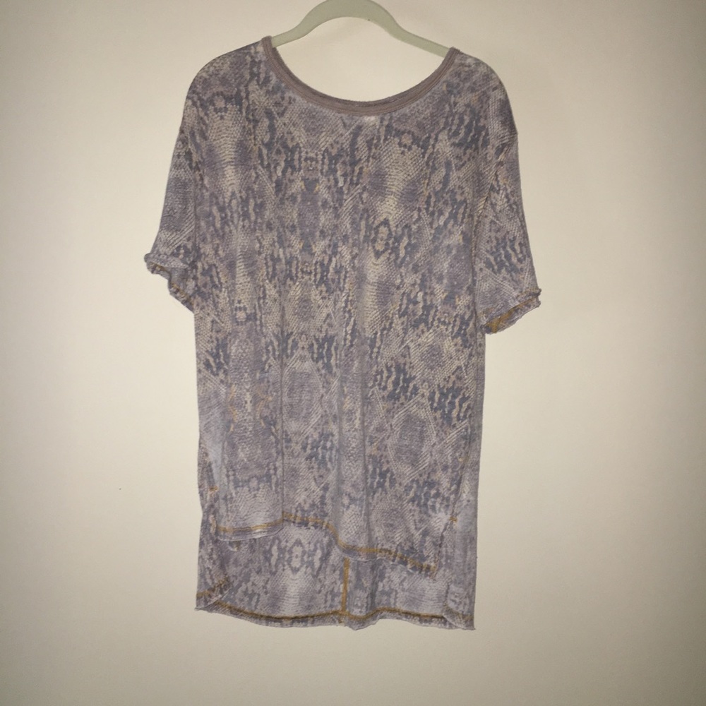 Free People snakeskin shirt